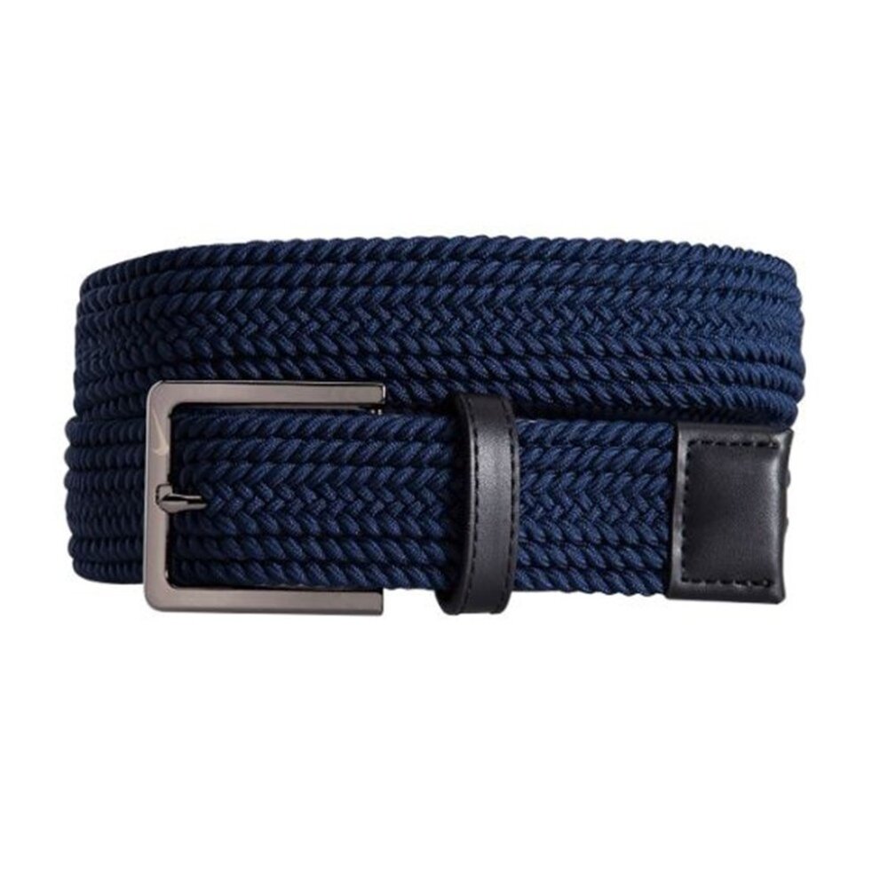 New Nike Golf Men's Stretch Woven Tonal Golf Belt Midnight Navy - Pick Size